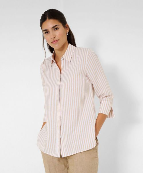 Brax Shirt blouse in a fine striped look - brown (55)