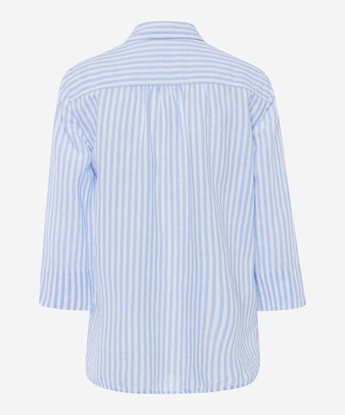 Brax Shirt blouse in a fine striped look - blue (27)