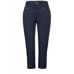 Street One Lightweight 3/4 twill trousers - blue (11238)