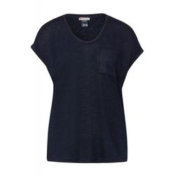 Street One T-shirt aspect lin - bleu (11238)