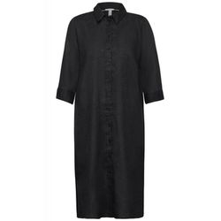 Street One Shirt blouses linen dress - black (10001)