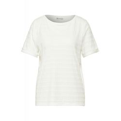 Street One Structure T-Shirt - white (10108)