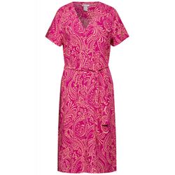 Street One Print viscose dress - pink (25755)