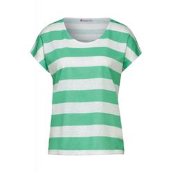 Street One Striped T-shirt - green (25367)