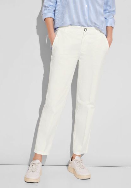 Street One Chino coupe décontractée - blanc (10108)