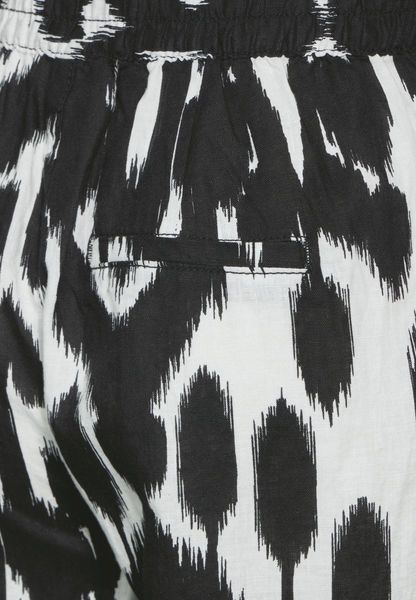 Street One Pantalon en lin avec imprimé - noir (20001)