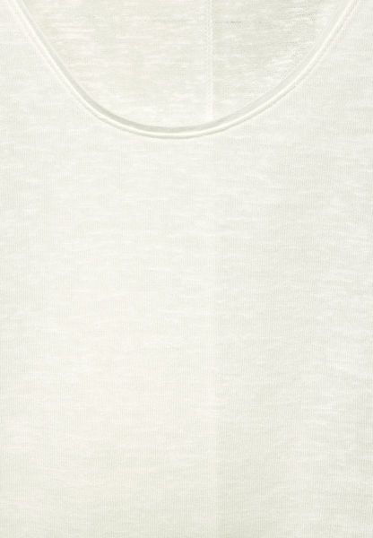 Street One Materialmix T-Shirt - weiß (10108)