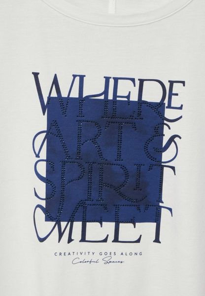 Street One Filigree wording shirt - white (30108)