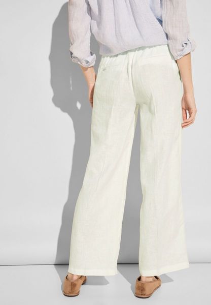 Street One Pantalon léger en lin - blanc (10108)