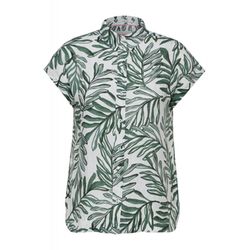 Cecil Linen blouse with print - green (25382)