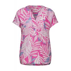 Cecil Leaf print blouse - pink (35369)