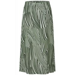 Cecil Print crepe skirt - green (35747)