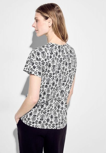 Cecil T-Shirt mit Print - weiß (33474)