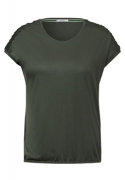 Cecil Plain T-shirt - green (15747)