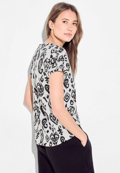 Cecil T-shirt with print - white (33474)
