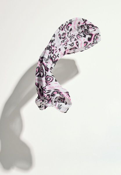 Cecil Écharpe à boucle avec imprimé - blanc/noir/rose (33474)