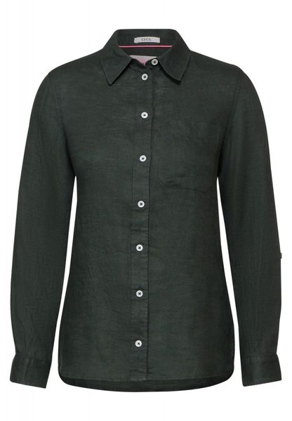 Cecil Linen blouse - green (15382)