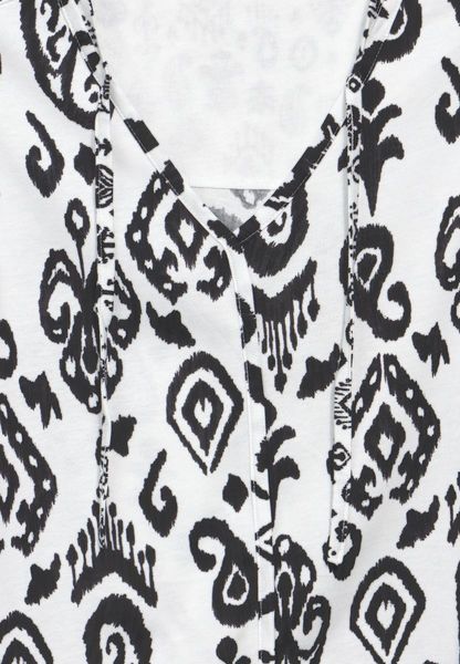 Cecil Top mit Ornament Print - weiß (33474)
