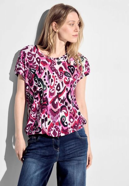 Cecil T-shirt with ornament print - pink (35369)