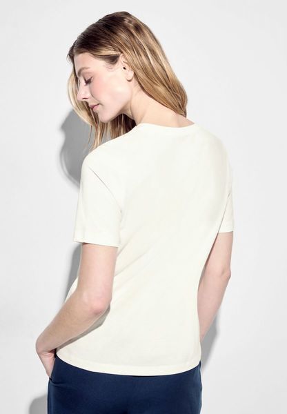 Cecil T-shirt avec imprimé chatoyant - blanc (23474)