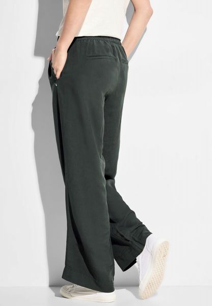 Cecil Light linen trousers - green (15382)