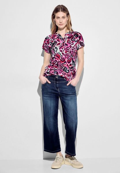 Cecil T-shirt with print - pink (35369)