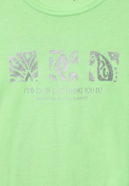 Cecil T-shirt avec imprimé chatoyant - vert (25742)