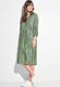 Cecil Print Structure Dobby Dress - green (35747)