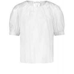 Taifun Cotton blouse with voluminous sleeves  - white (09600)