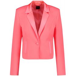 Taifun Short blazer with satin trims - pink (03430)