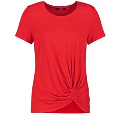 Taifun T-shirt with gathered detail - red (06520)