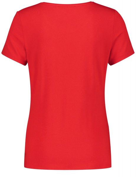 Taifun T-shirt avec détails froncés - rouge (06520)