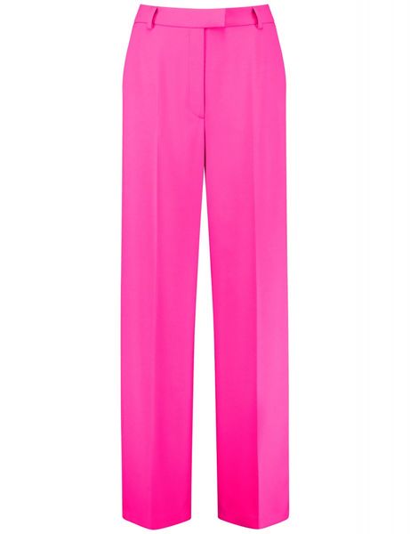 Taifun  Elegant trousers with a wide leg - pink (03350)