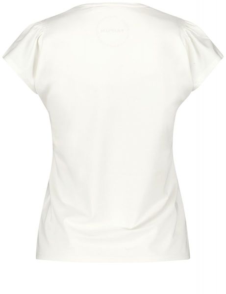 Taifun Shirt with abstract print - white (09702)