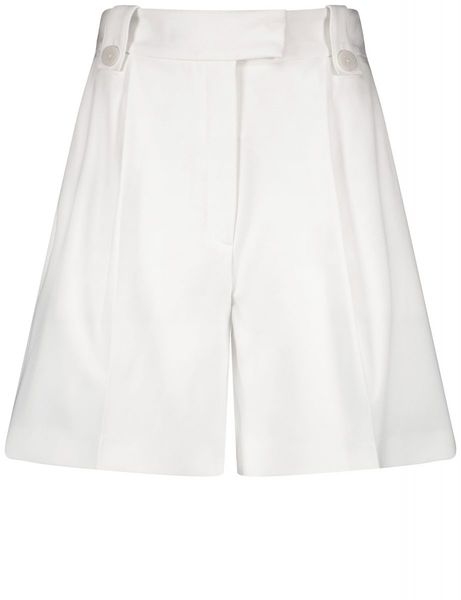 Taifun Shorts made from stretch fabric - white (09700)