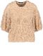 Taifun Lace shirt with flower decoration - beige (09280)