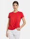Taifun T-shirt with gathered detail - red (06520)