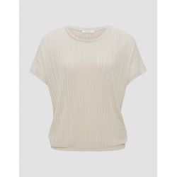 Opus T-shirt côtelé - Saskili - beige (20003)