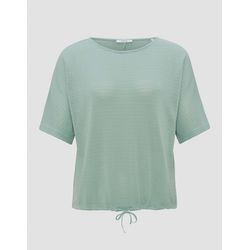 Opus Boxy shirt - Saronji structure - green (30005)