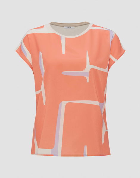 Opus Shirt - Sisbo print - orange/lila (40022)