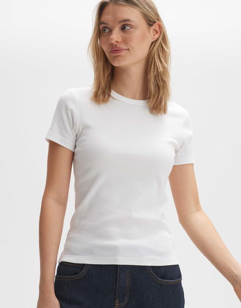 Opus Ribbed shirt - Samuna - white (10)