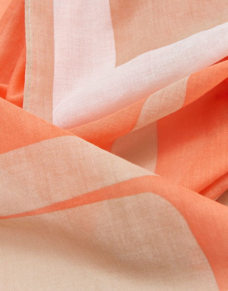 Opus Lightweight print scarf - Aplora   - orange/beige (40022)
