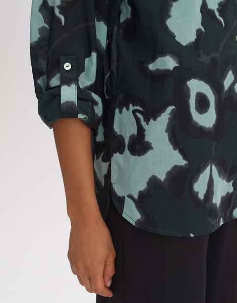 Opus Shirt blouse - Fumine floral - green (30033)