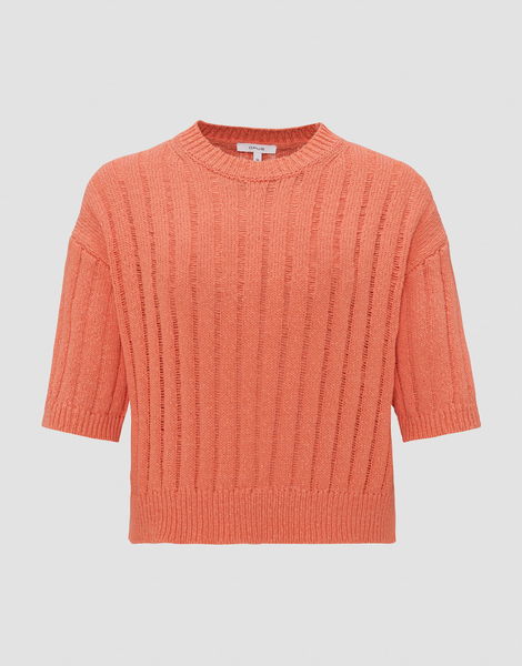 Opus Cropped Sweater - Punzi - orange (40022)