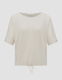 Opus Boxy shirt - Saronji structure - beige (20003)