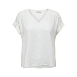 JDY T-Shirt mit V-Ausschnitt - weiß (177922)