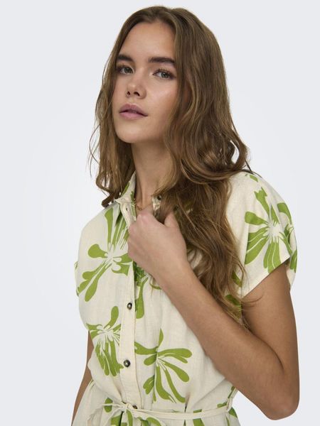 JDY Shirt dress - Palermo - green/beige (196705002)