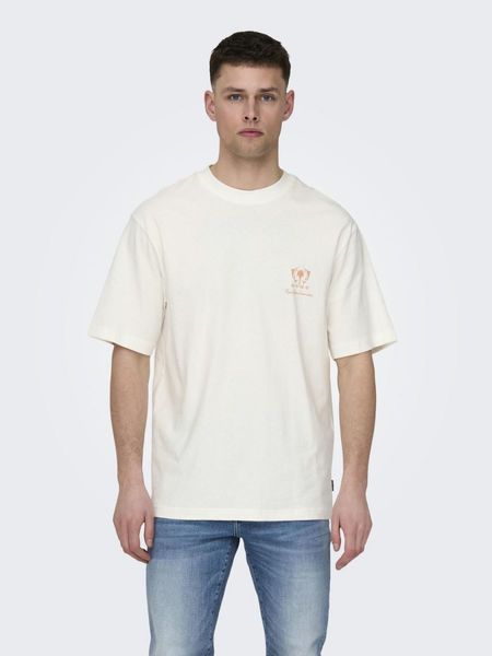 Only & Sons Lockeres T-Shirt - weiß (209112002)