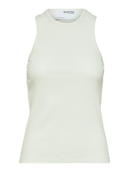 Selected Femme Ribbed tank top - white (182634)