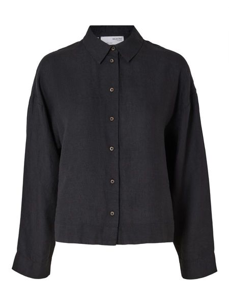 Selected Femme Linen shirt - black (179099)